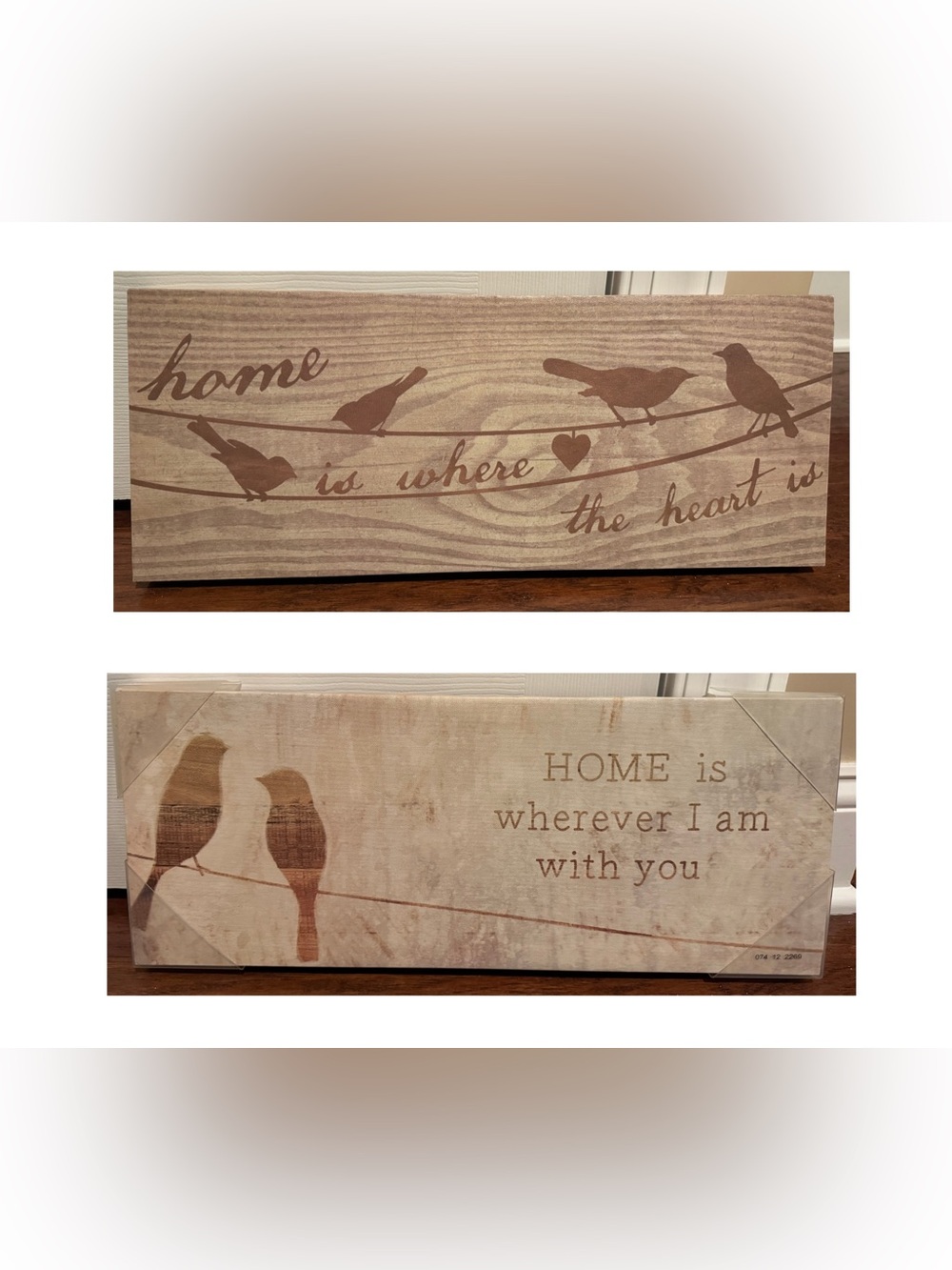 *NEW* Target Wall Art Two-Pack: Home Art Canvas Signs in Beige with Brown Birds